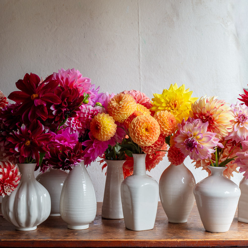 Creamware Hand Cast Bud Vase 4539-1