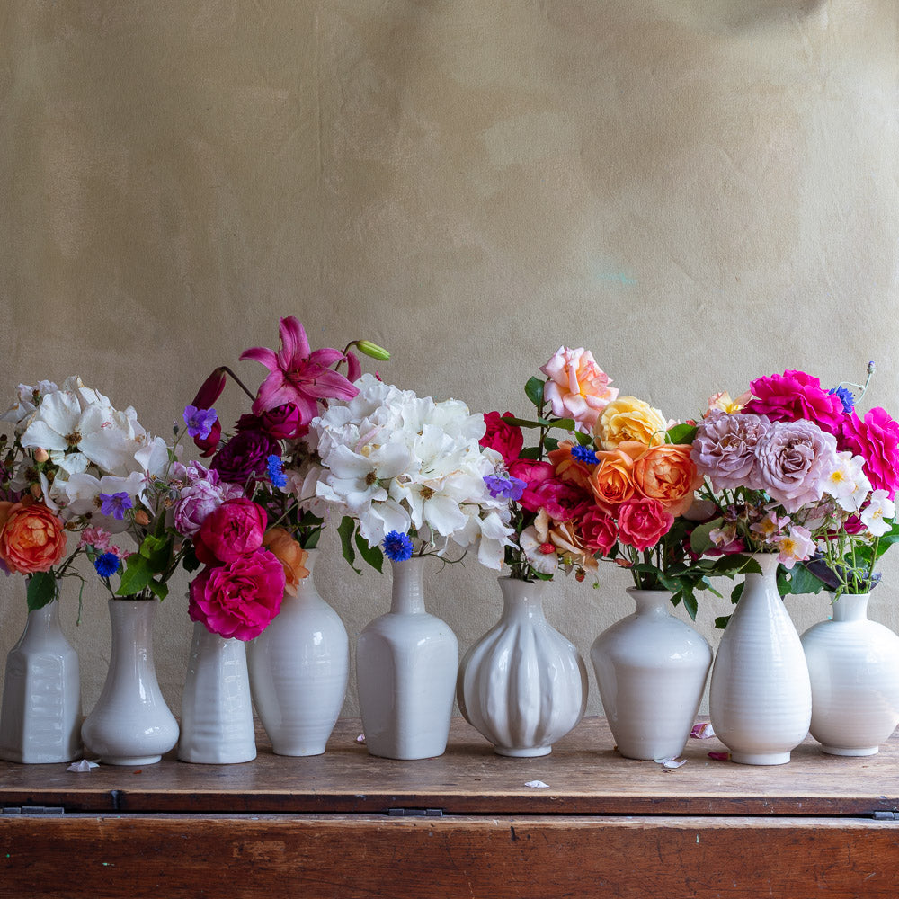 Creamware Hand Cast Bud Vase 4542-4