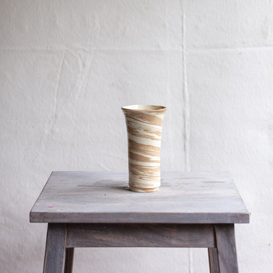 Marbleized Auction Vase #0358