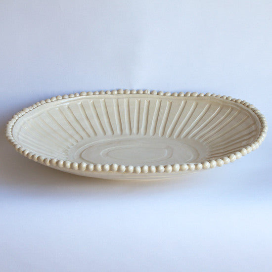Low Beaded Platter 16.75" x 12.5" #1675