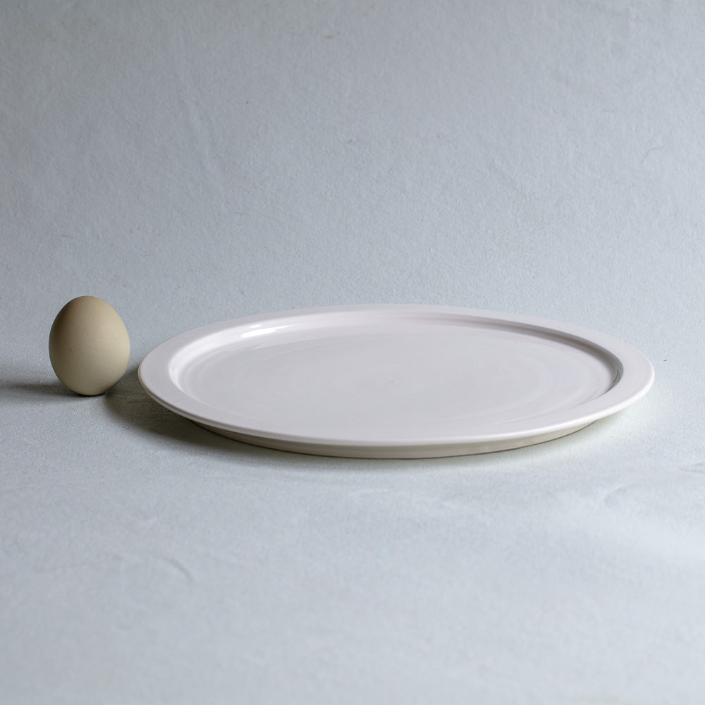 Creamware Hand Cast Dinner Plate