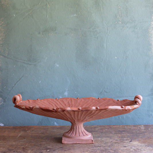 Terracotta Ferrin Pedestal Bowl #0571