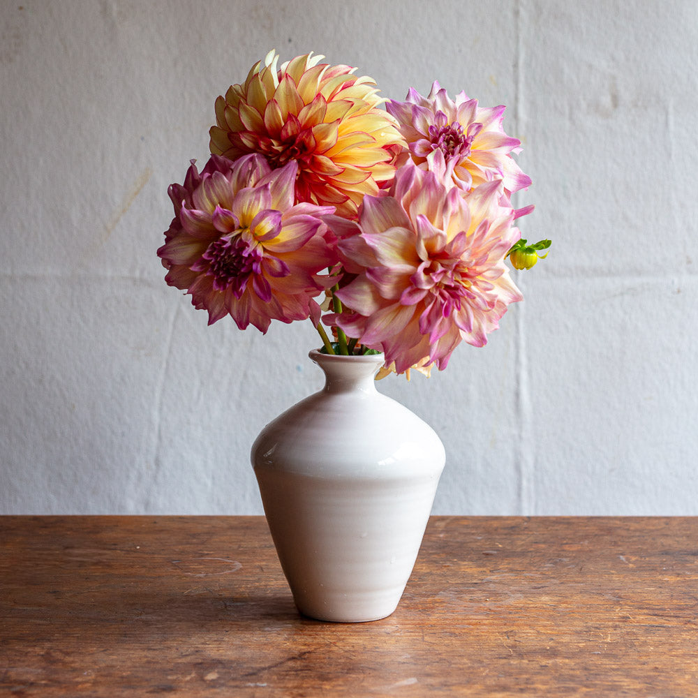 Creamware Hand Cast Bud Vase - Thumbnail 2