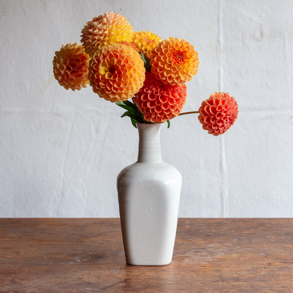 Creamware Hand Cast Bud Vase