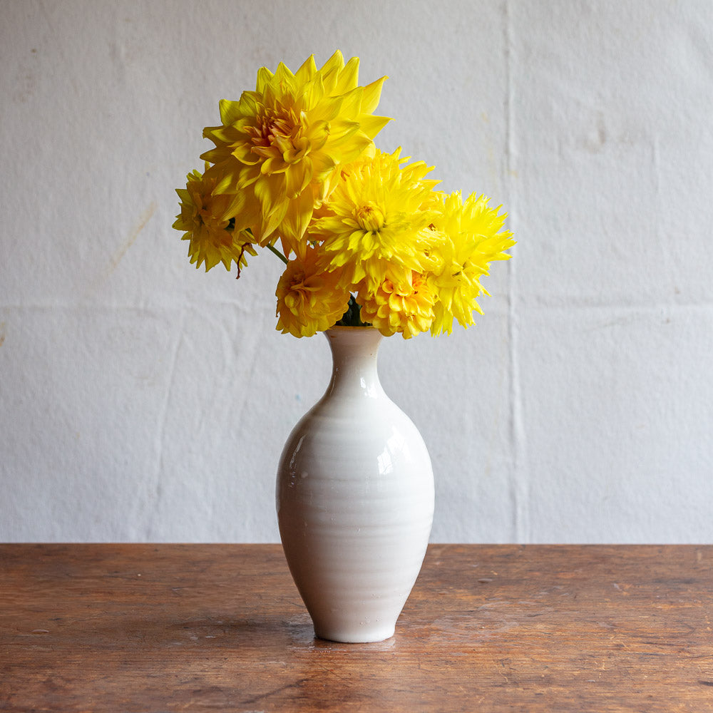 Creamware Hand Cast Bud Vase 4546-8