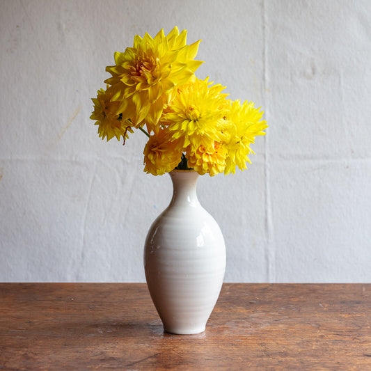 Creamware Hand Cast Bud Vase 4546-8