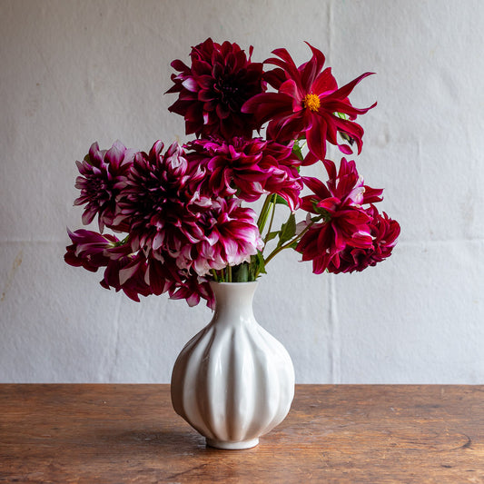 Creamware Hand Cast Bud Vase 4547-9