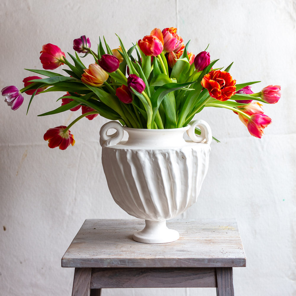 Earthenware Roman Vase with Matte Glaze  #1128