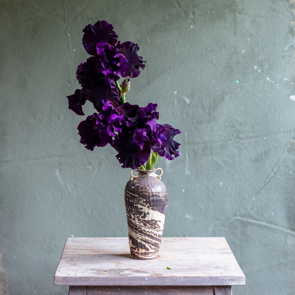 Marbleized Porcelain and Stoneware Ash Glaze #1445