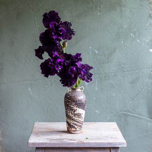 Marbleized Porcelain and Stoneware Ash Glaze #1445
