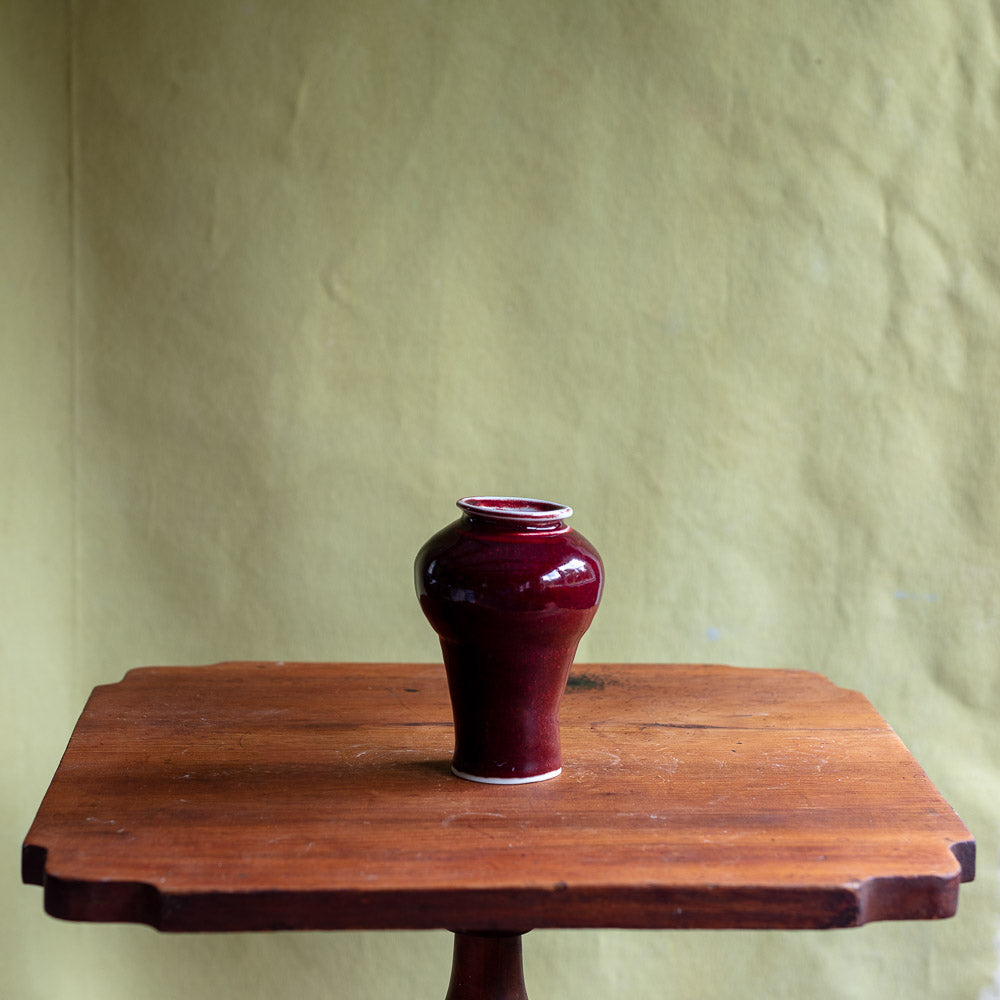 Oxblood Porcelain Vase #1653