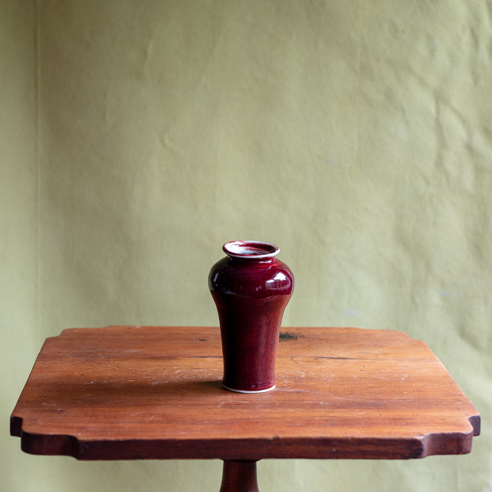 Oxblood Porcelain Vase #1656