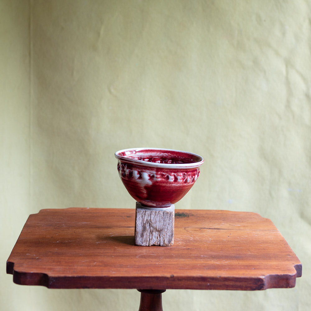 Porcelain Oxblood Bowl #1665