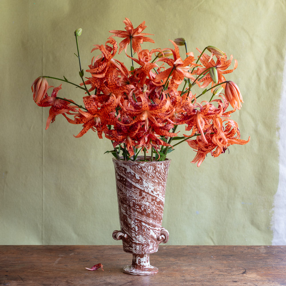 Marbleized Momo Urn #1682