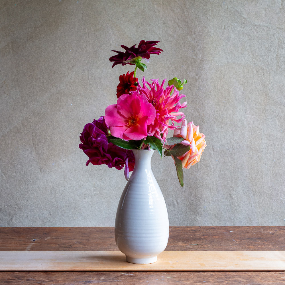 Creamware Hand Cast Bud Vase 4542-4