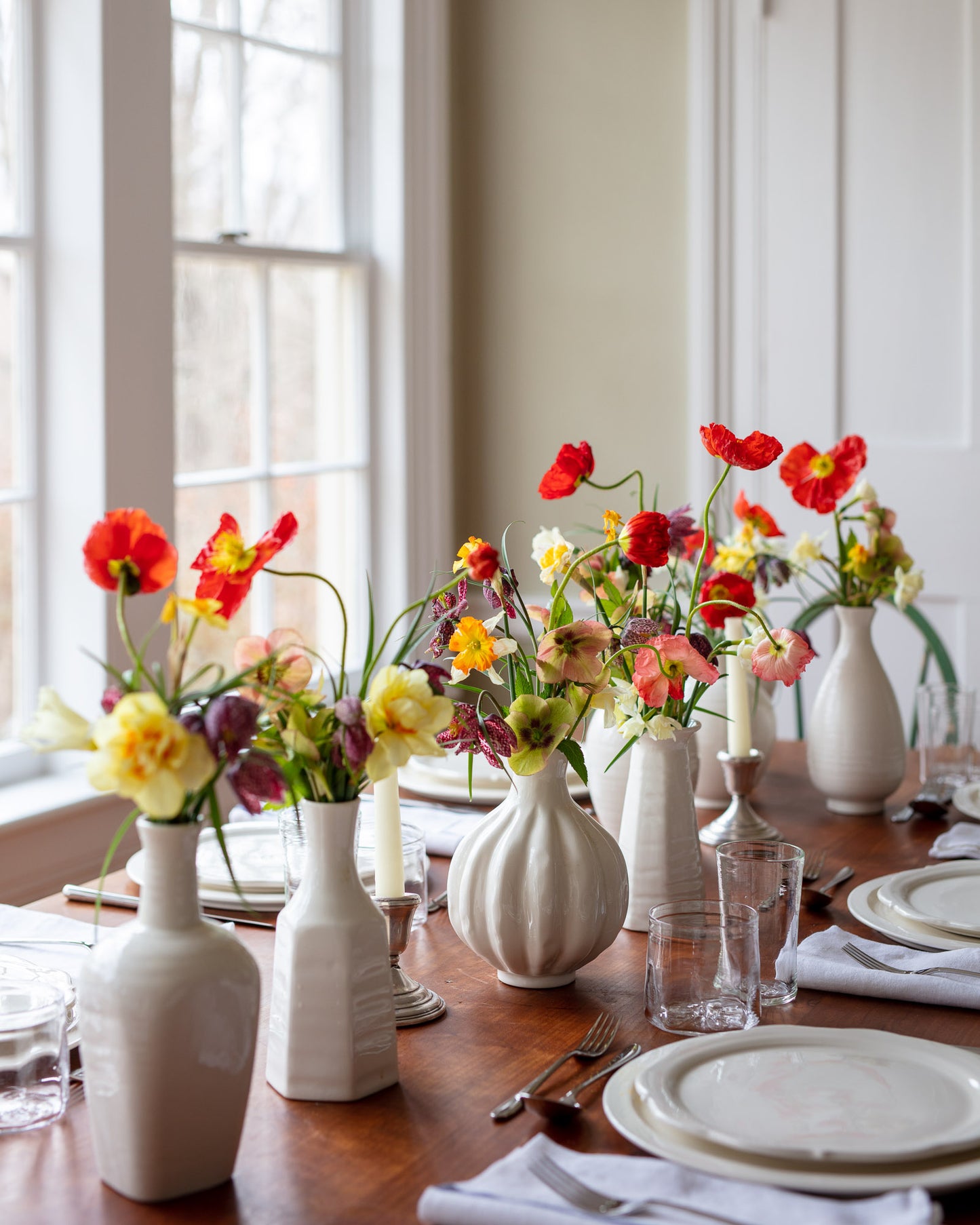 Creamware Hand Cast Bud Vase 4539-1