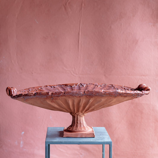 Terracotta Ferrin Pedestal Bowl #7754