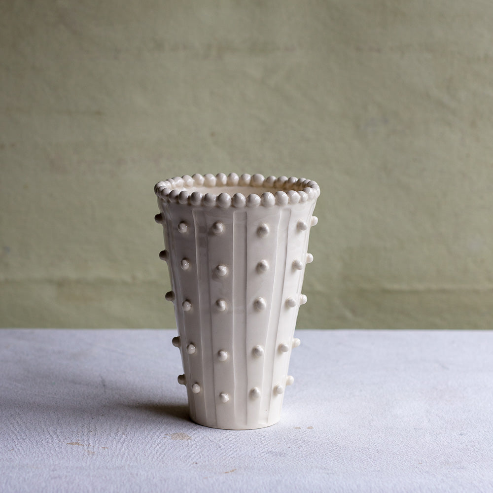 Vase with Column Beads #1115