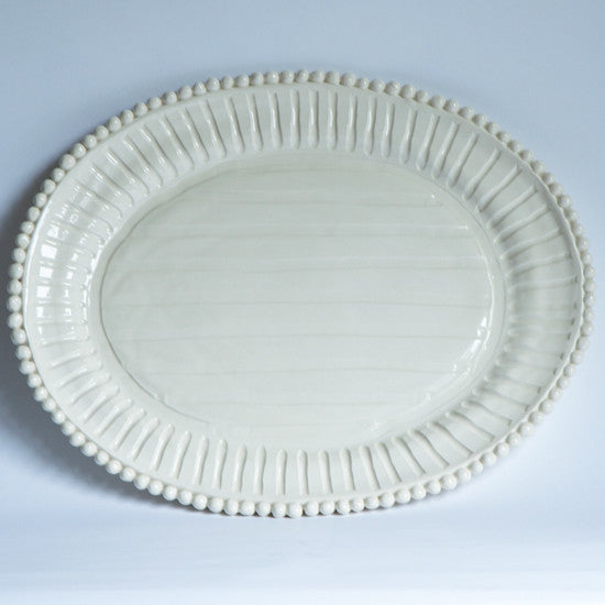 Platter with Stripes 19" x 15" #1915