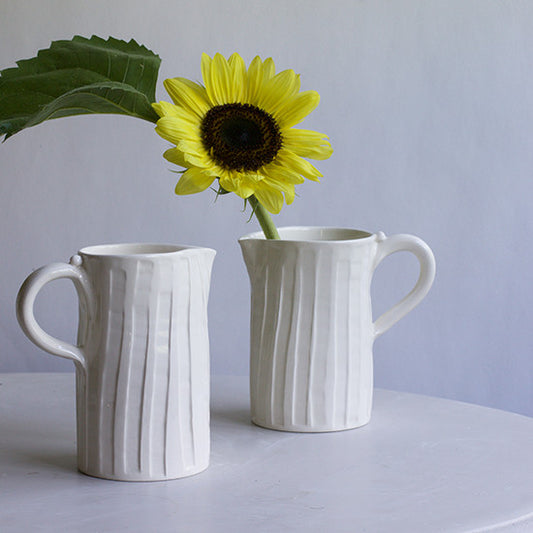 Fluted Pitchers (each sold separately)