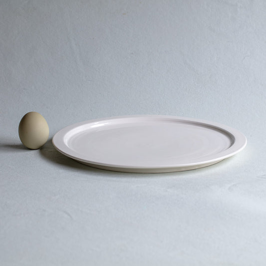 Creamware Hand Cast Dinner Plate