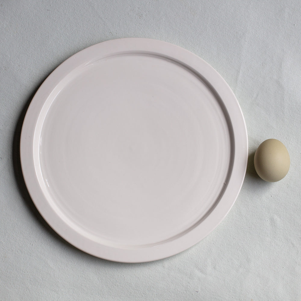 Creamware Hand Cast Dinner Plate